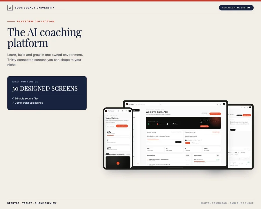 AI Coaching Platform live demo
